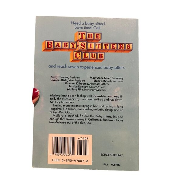 The Baby‎ Sitters Club #69 Get Well Soon, Mallory Ann M. Martin - Picture 2 of 5